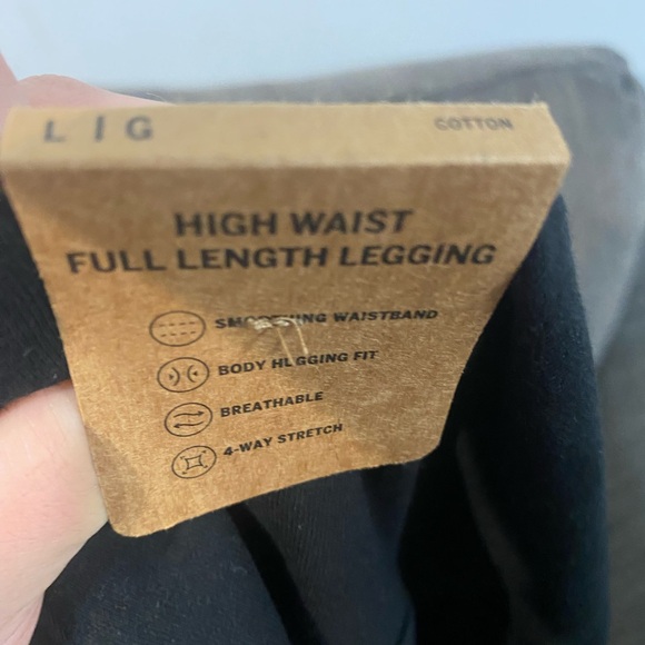 NWT Vs Pink High waist cotton legging size large - Picture 4 of 4